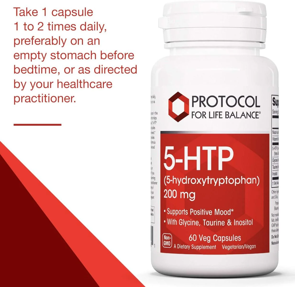 5-HTP 200 MG 60 Vegan Capsules - Image 3