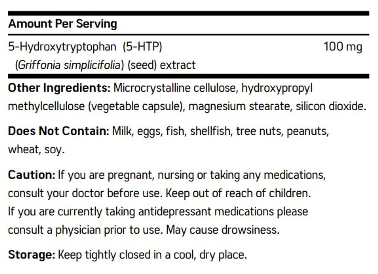 5-HTP MG 60 Veggie Caps - Image 4