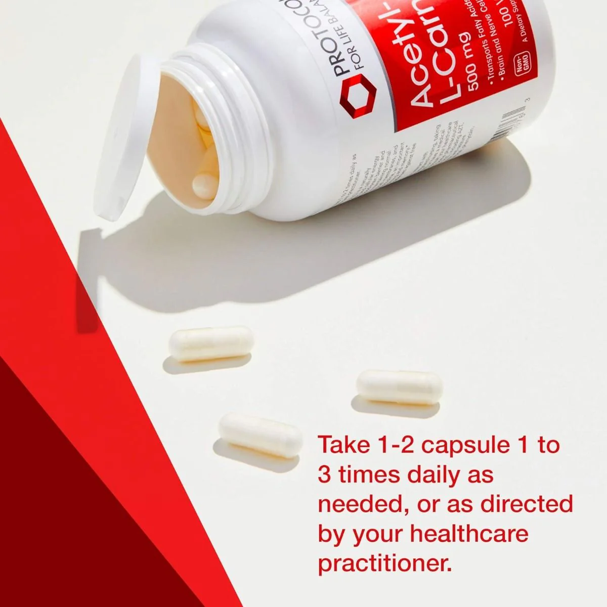 Acetyl-L-Carnitine 500 MG 100 Vegan Capsules - Image 4