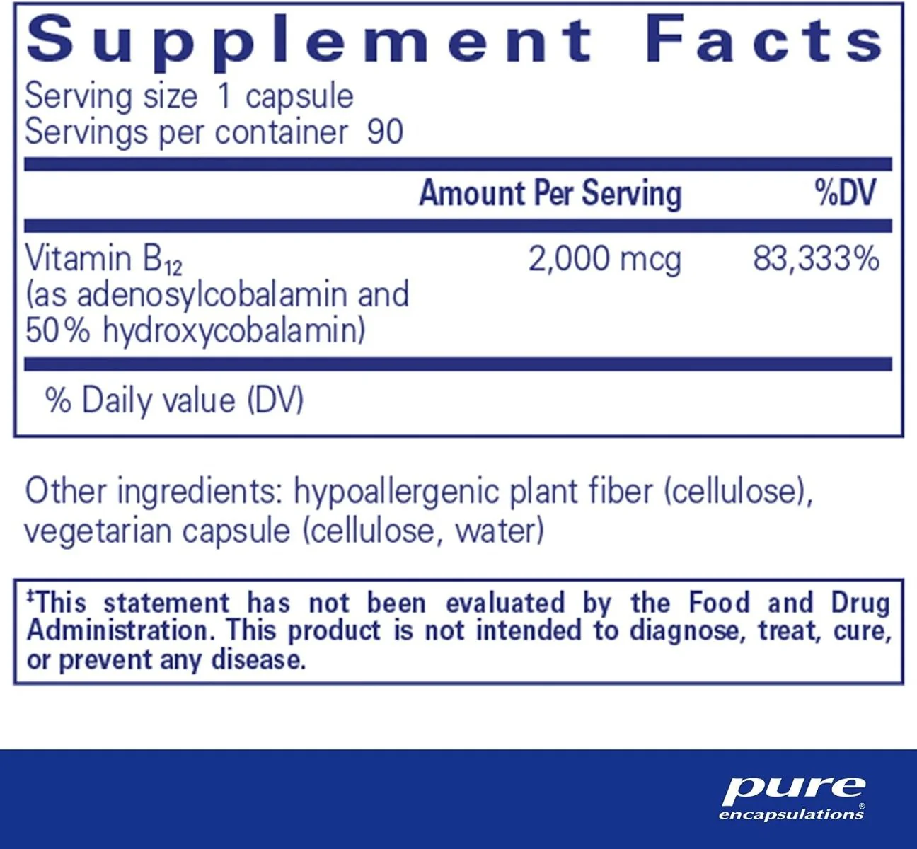Adenosyl/Hydroxy B12 90 Capsules - Image 2