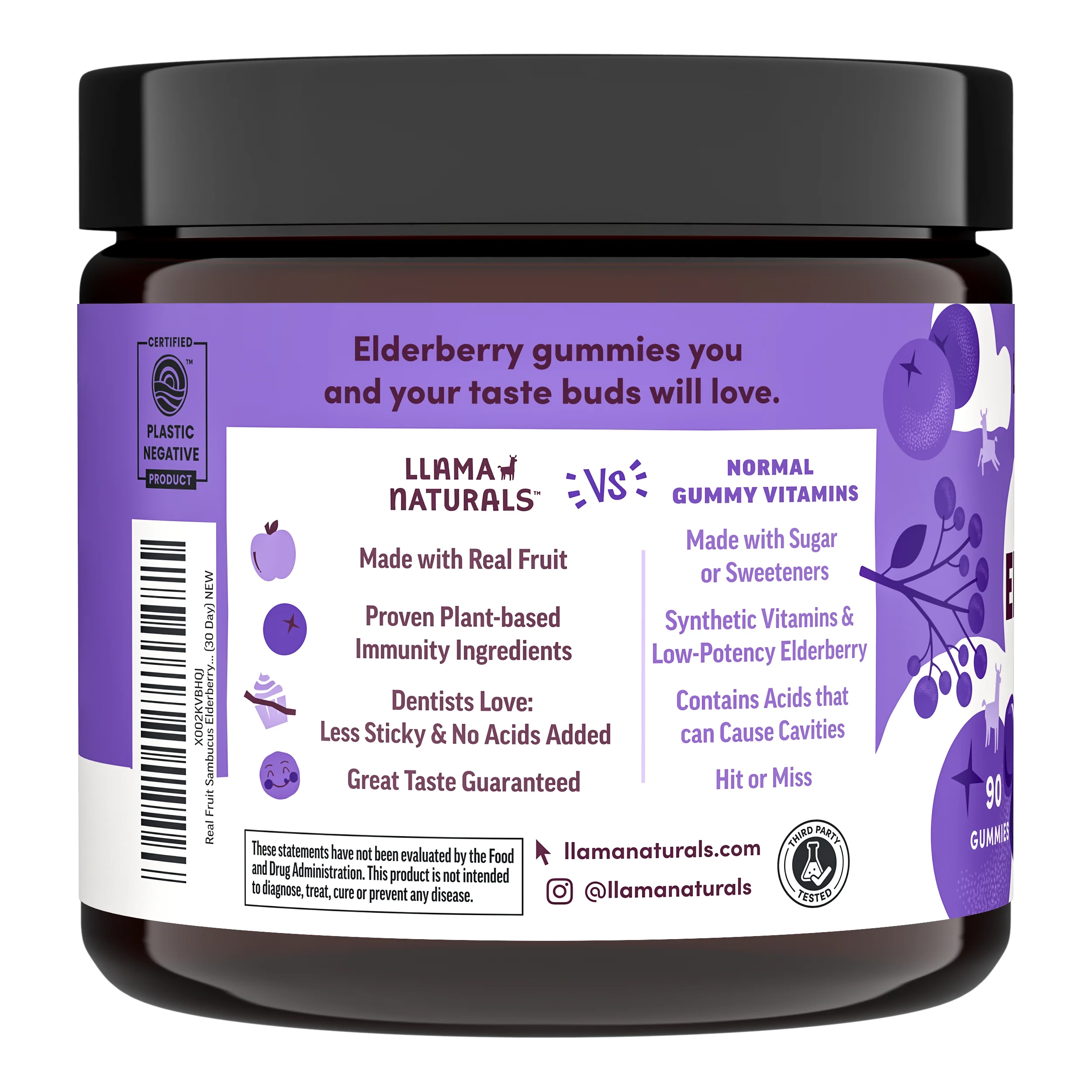 Adult Elderberry Immunity Gummies (90ct) - Image 5