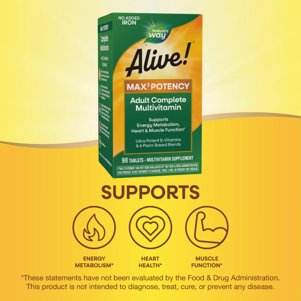 Alive! Max3 Daily (No Iron) 90 Tablets - Image 6