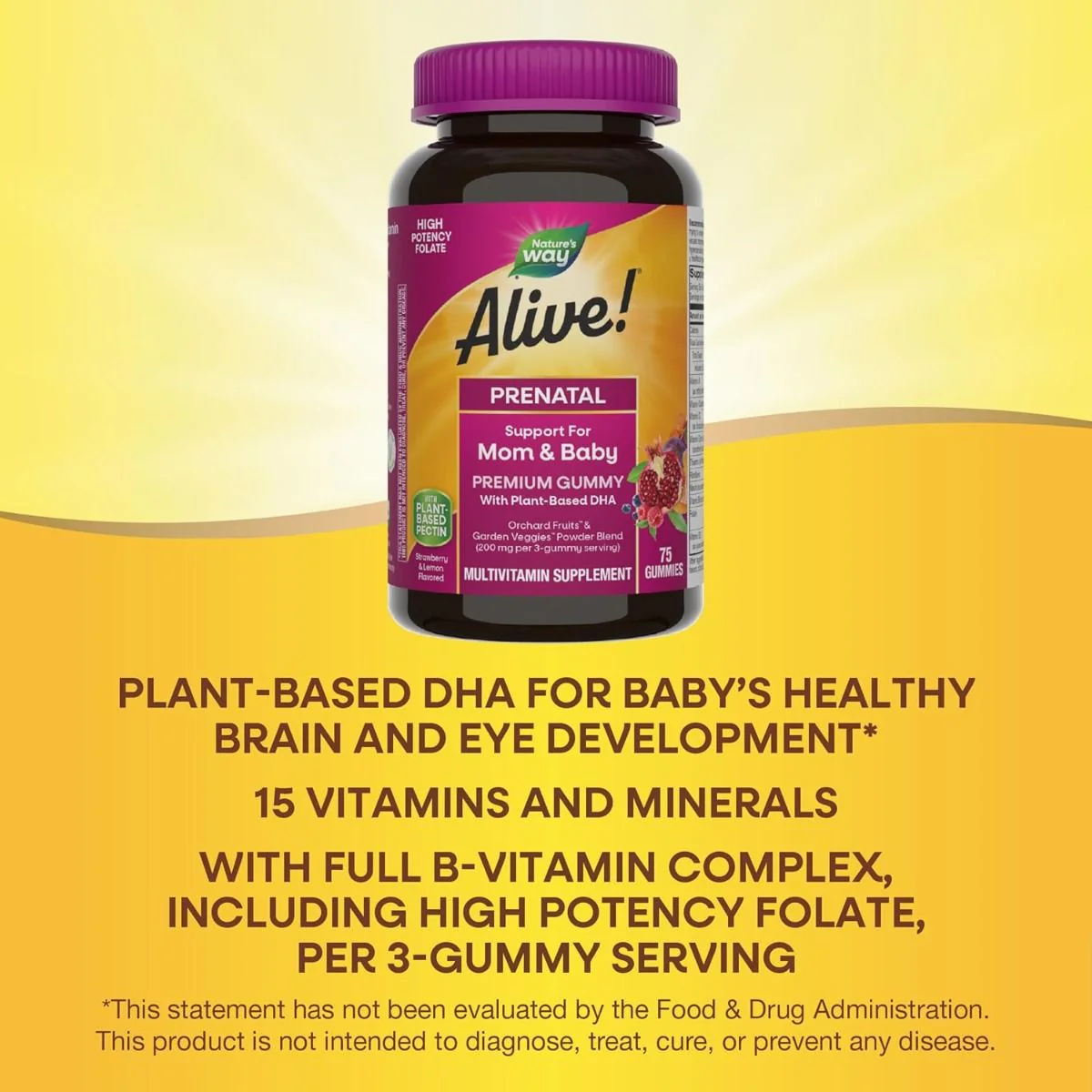 Alive! Prenatal Gummy 75 Gummie - Image 5
