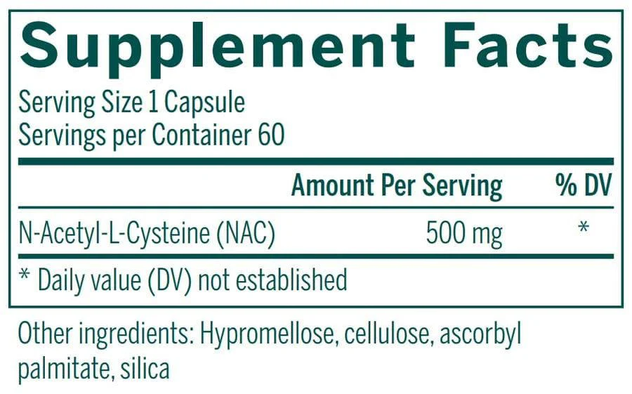 Amino NAC 500 MG 60Veggie Caps - Image 6