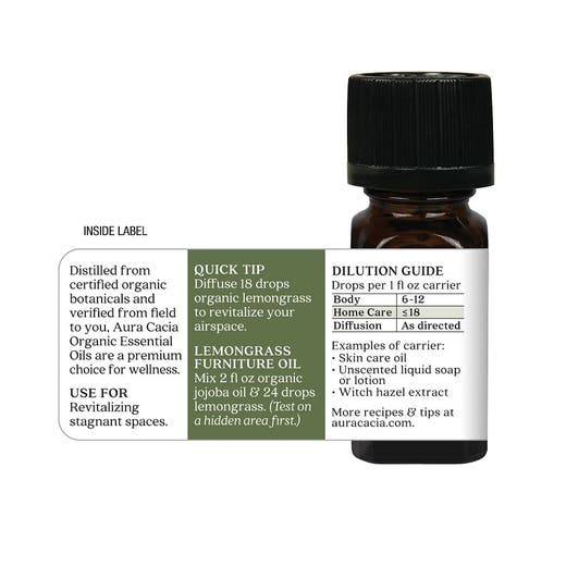 Organic Essential Oil - Lemongrass .25 oz Oil - Image 6