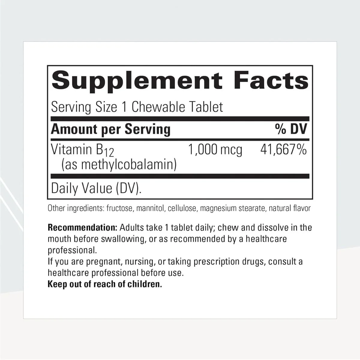 B12-Active 30 Chewable Tablets - Image 2
