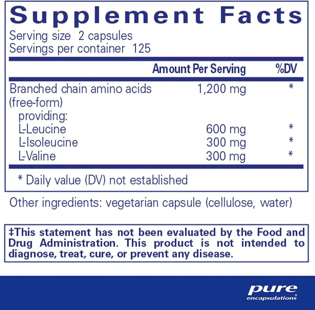 BCAA 250 Veggie Caps - Image 2
