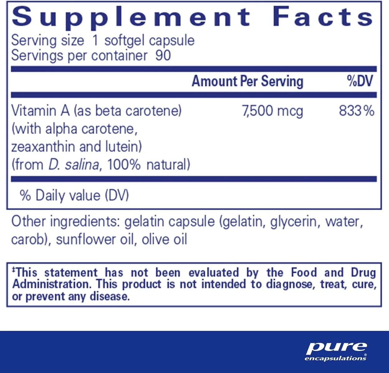 Beta Carotene with Mixed Carotenoids 90 Capsules - Image 2