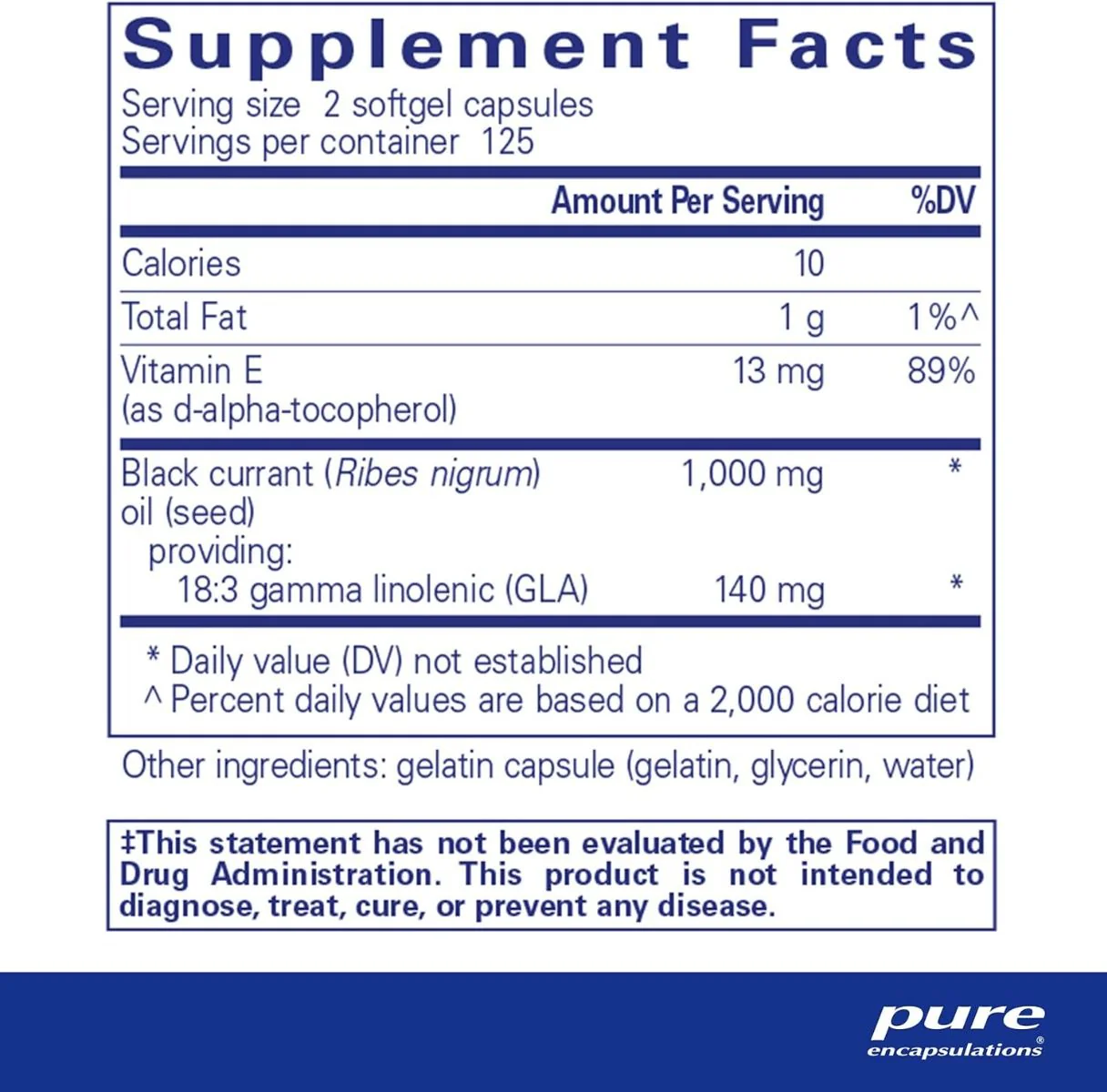 Black Currant Seed Oil 250 Softgels - Image 2