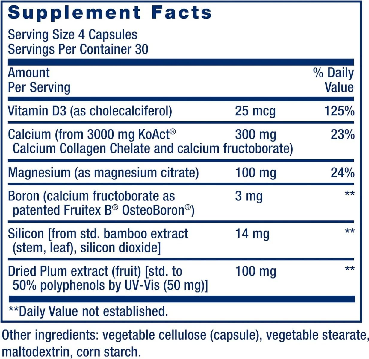 Bone Strength Collagen Formula 120 Capsules - Image 9