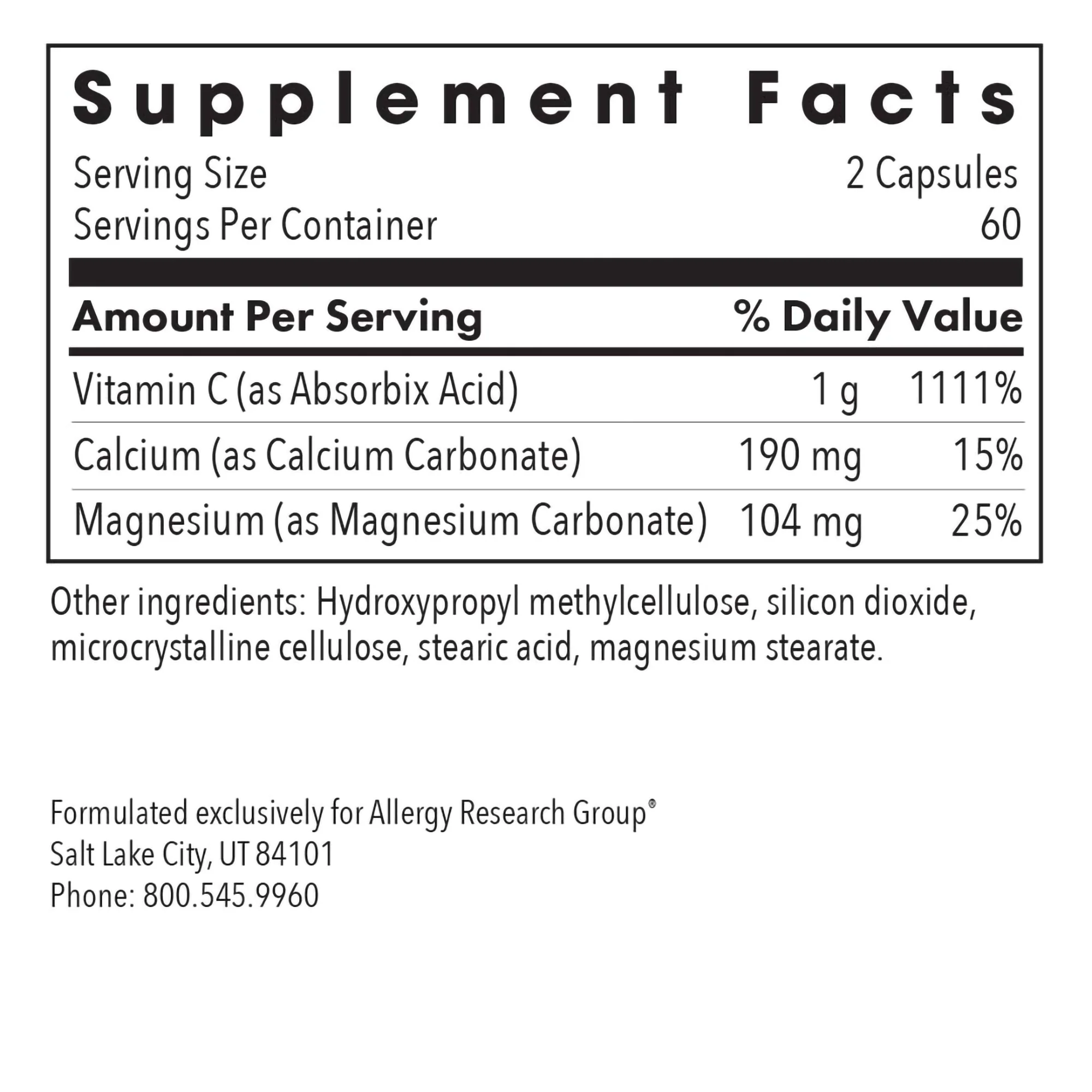 Buffered Vitamin C 120 Veggie Caps - Image 3