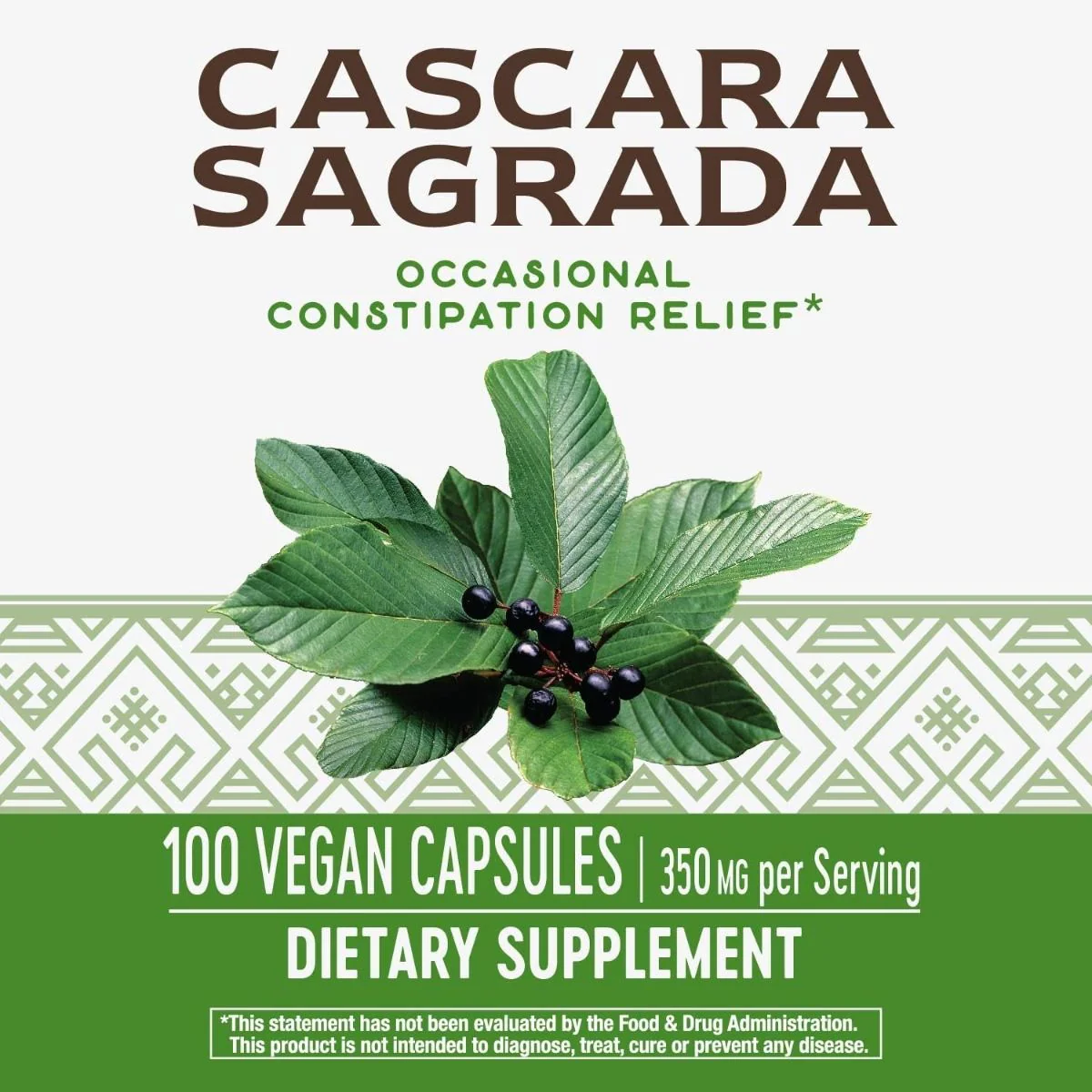 Cascara Sagrada 100Veggie Caps - Image 4