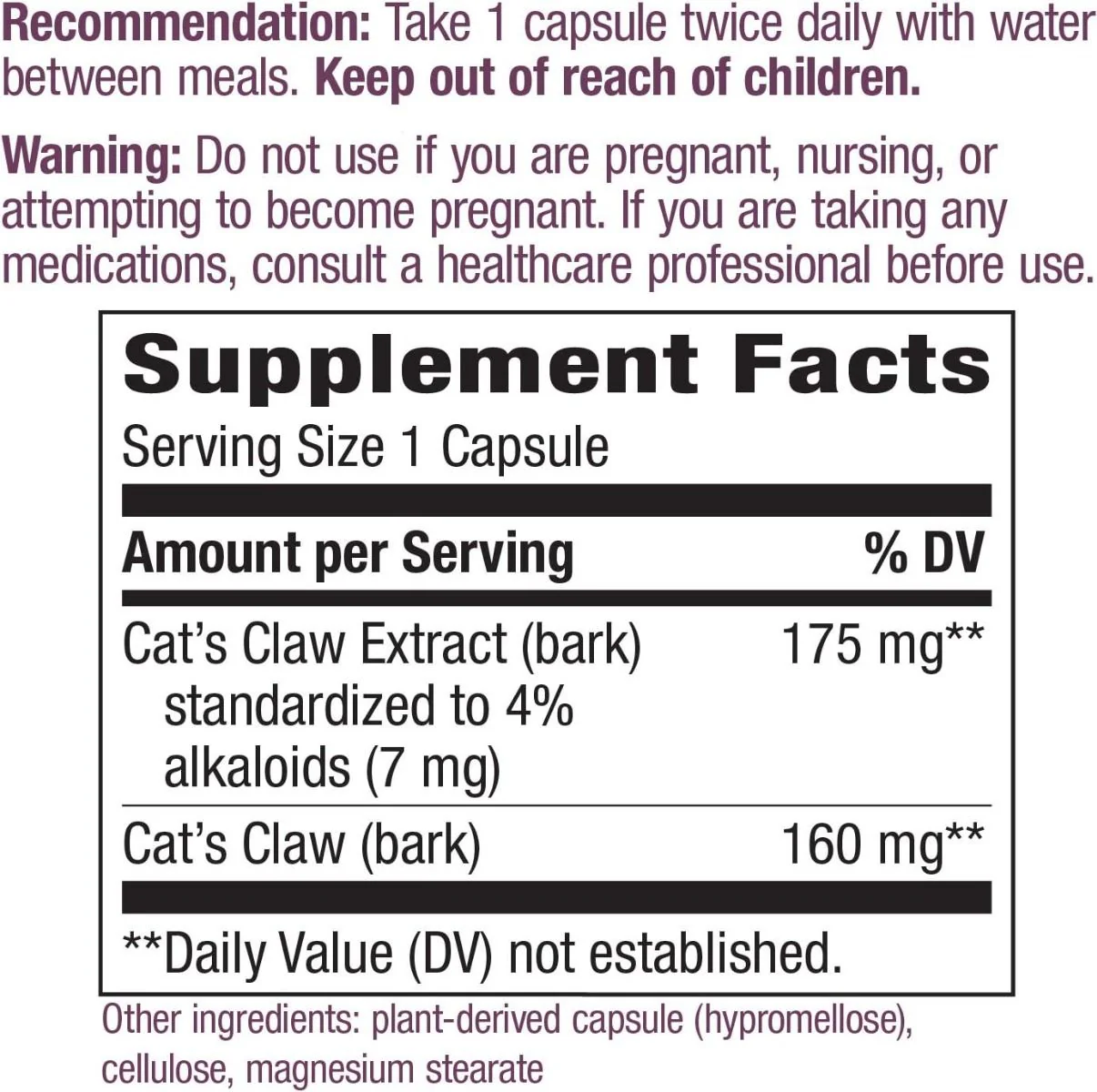 Cat’s Claw 60Capsules - Image 5