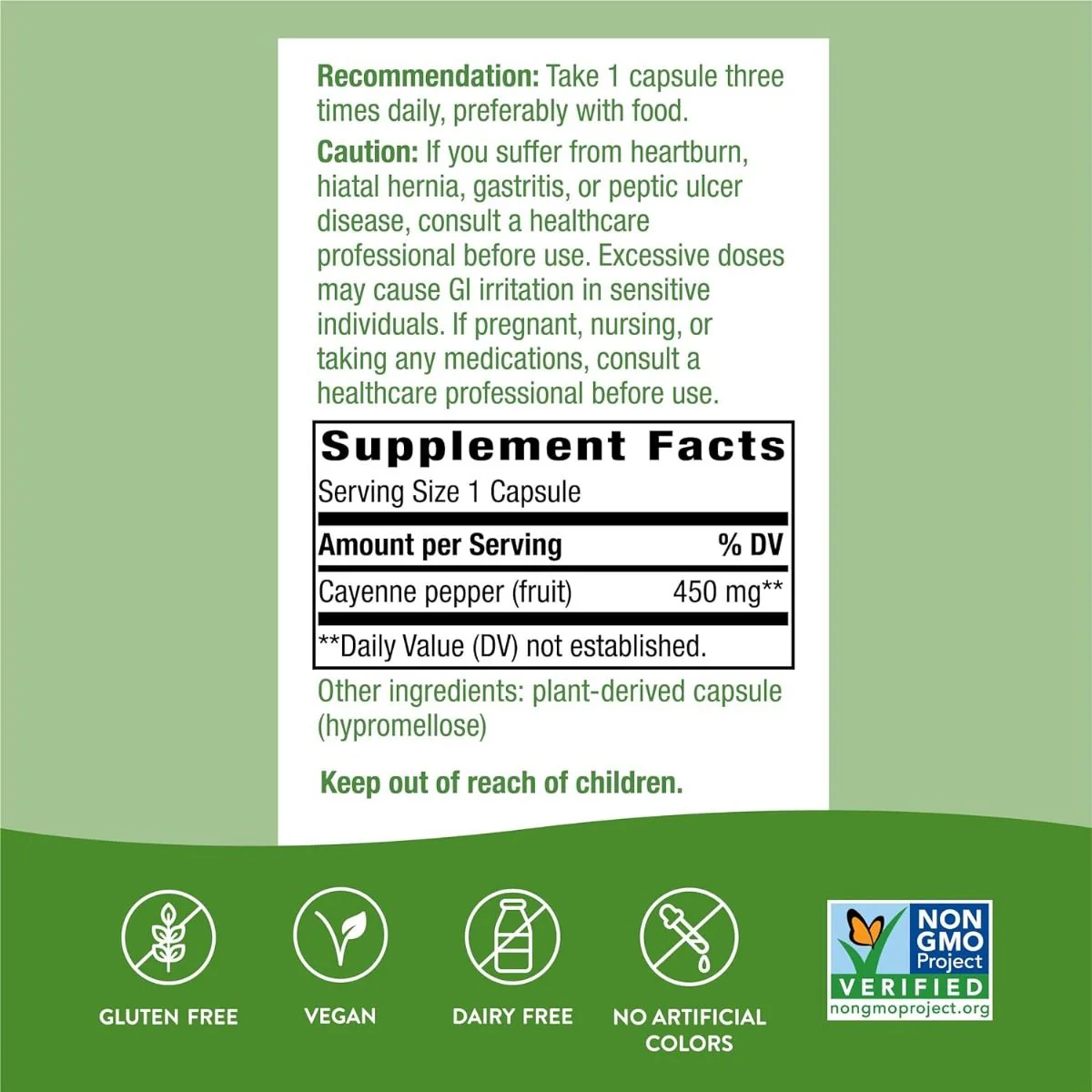 Cayenne Fruit 100Capsules - Image 2