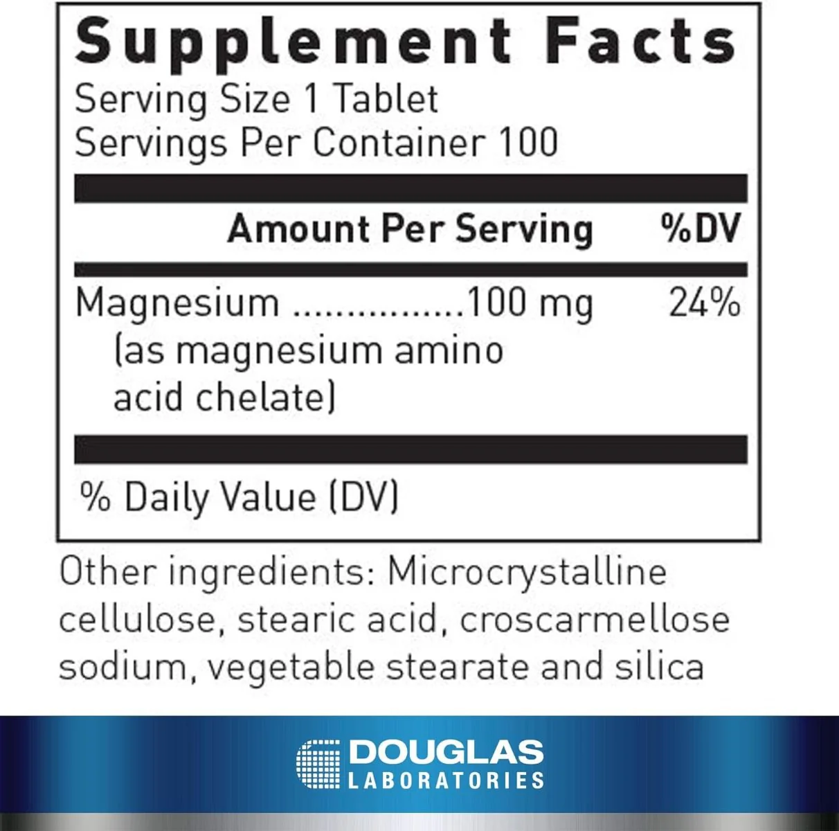 Chelated Magnesium 100 Tablets - Image 2