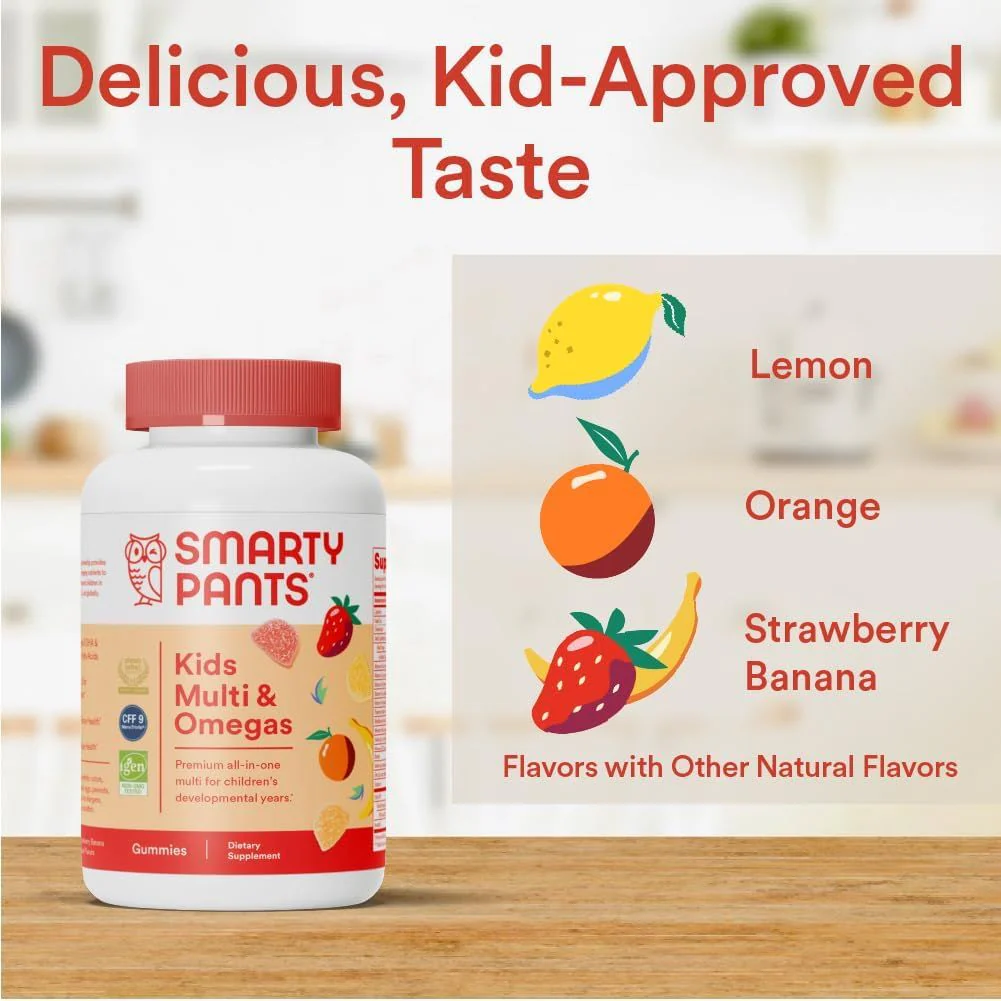 Children's All-in-One Multivitamin Plus Omega 3 Plus Vitamin D Gummies - 120 Ct - Image 6