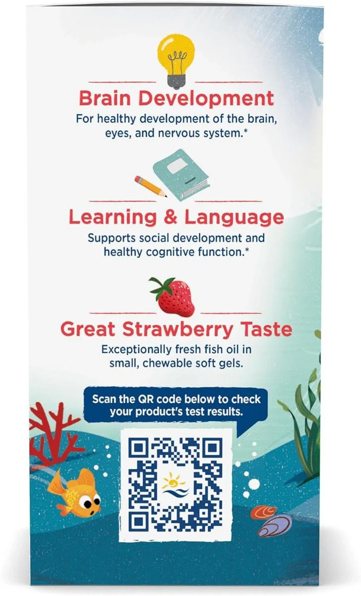 Children's Dha 250 Mg Chewable Softgels Strawberry - Image 4
