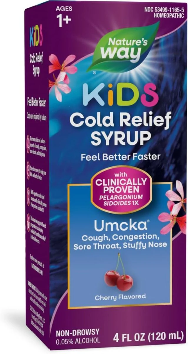 Children's Umcka Cold Care Syrup 4 fl ozSyrupCherry - Image 7