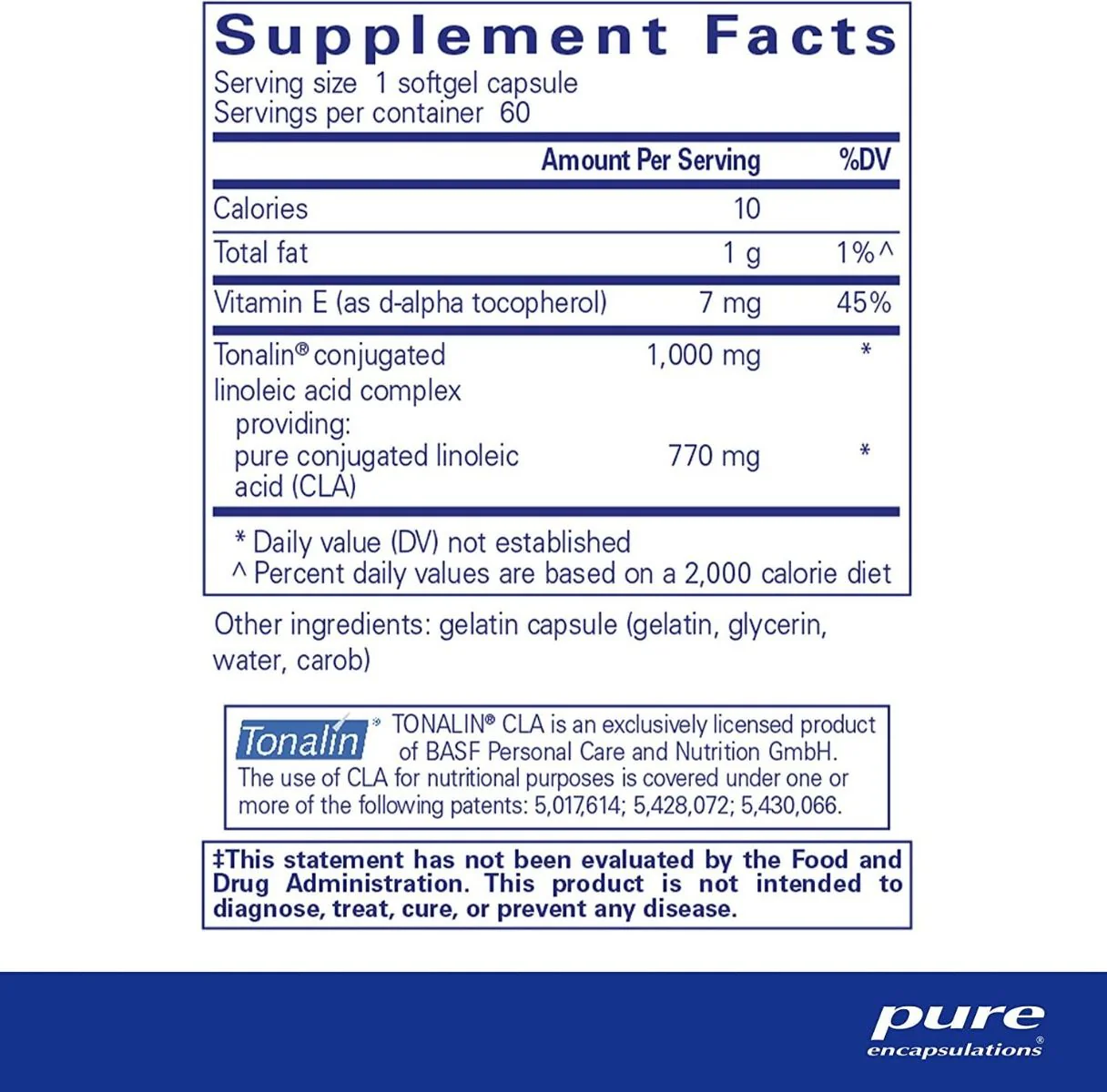 CLA 1000 Mg 60 Capsules - Image 2