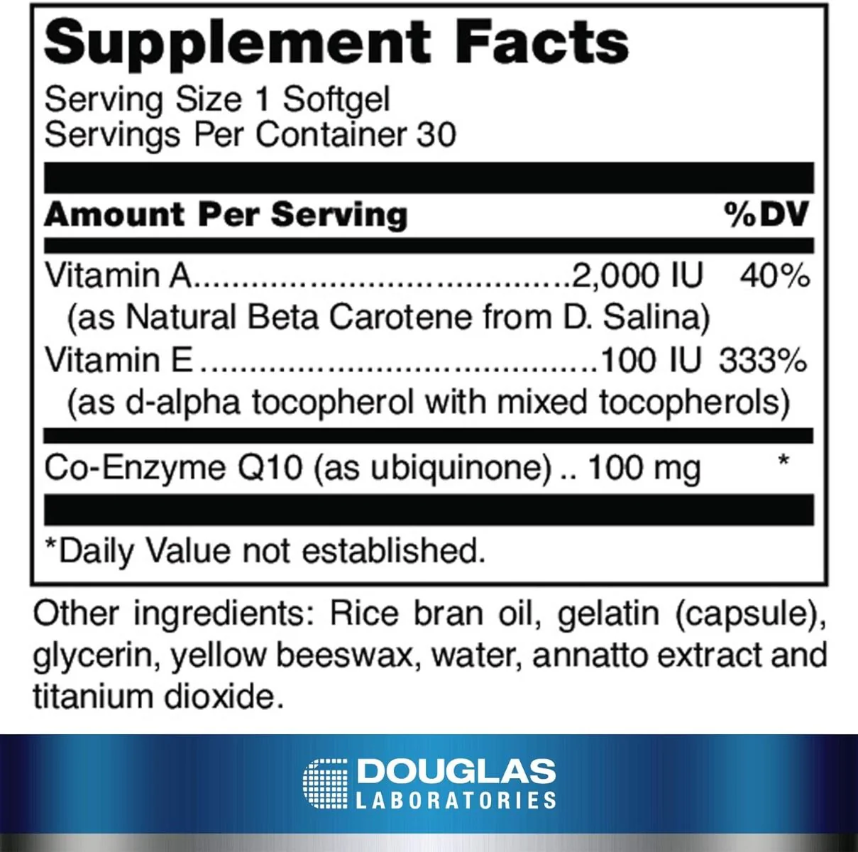 Coenzyme Q-10 Softgel 30 Softgels - Image 2