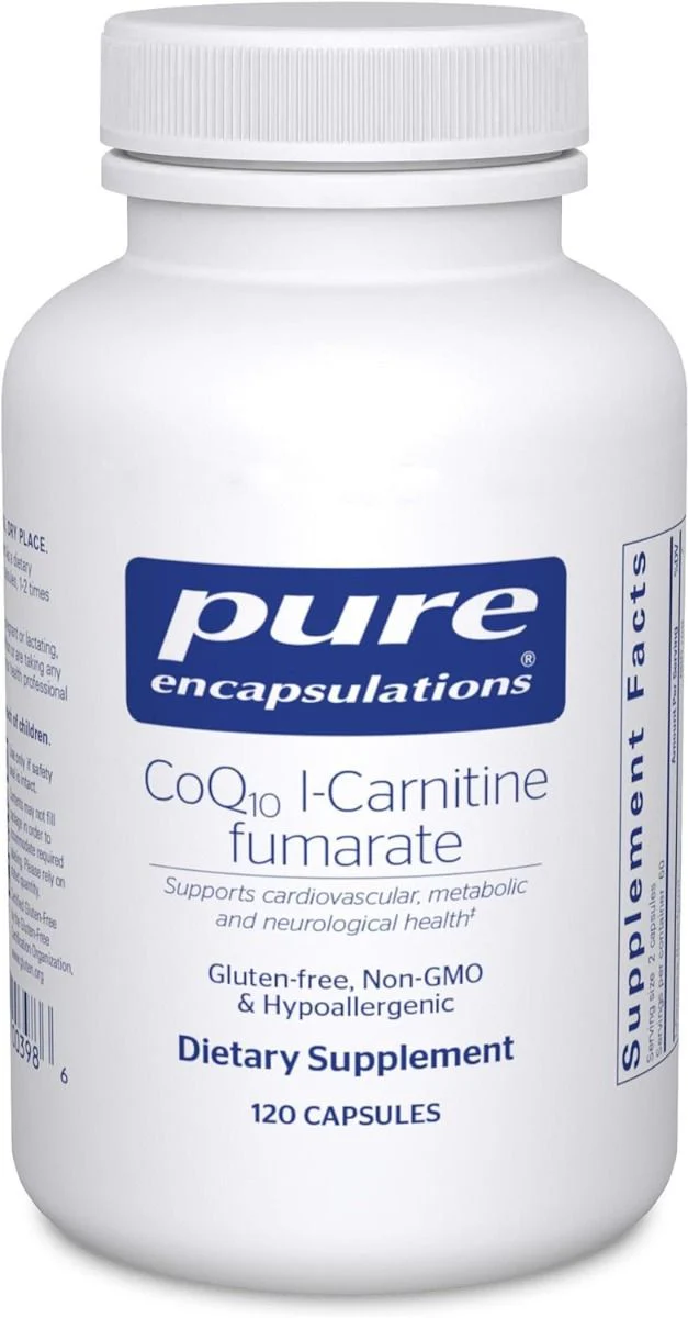 CoQ10 I-Carnitine Fumarate 120 Veggie Caps