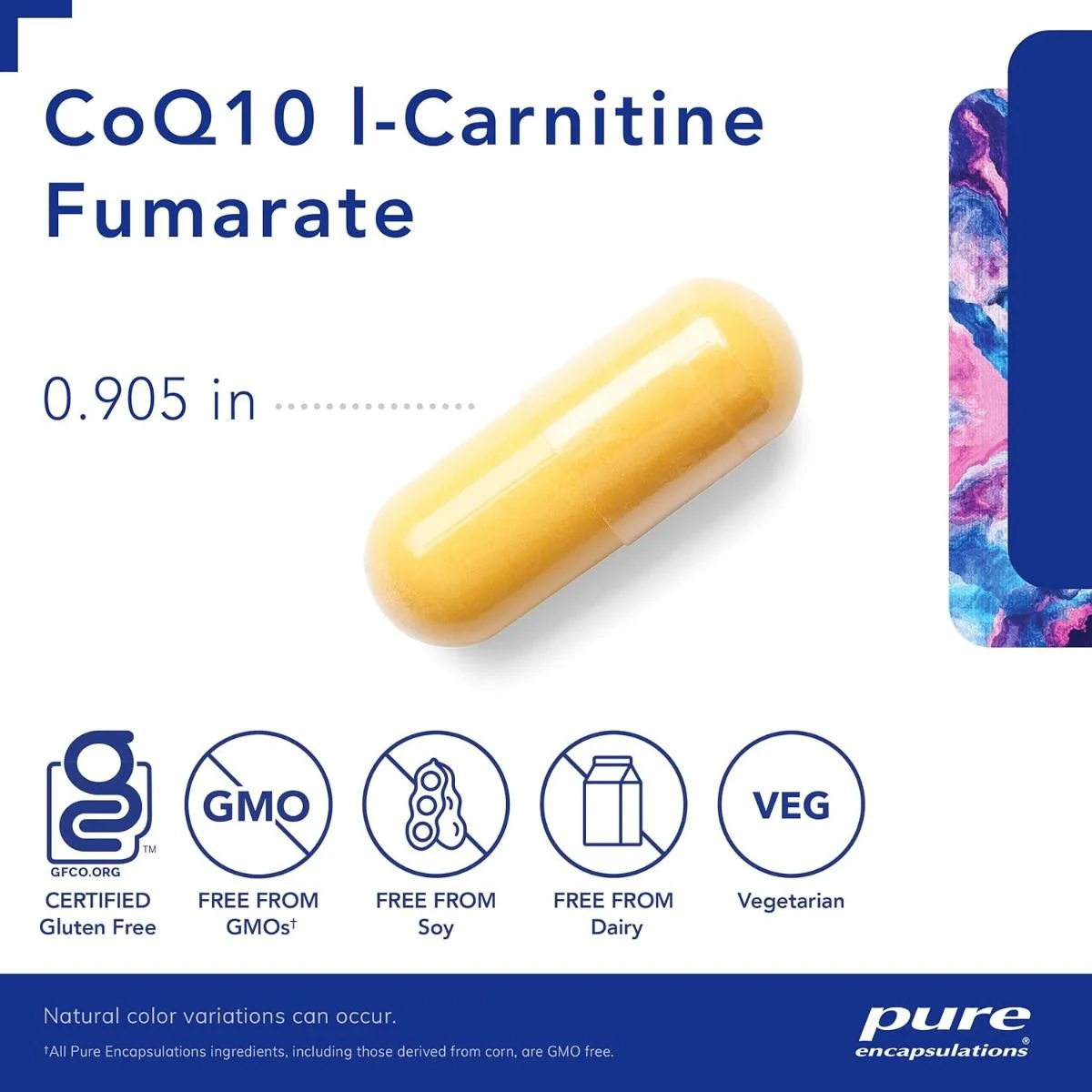 CoQ10 I-Carnitine Fumarate 120 Veggie Caps - Image 2