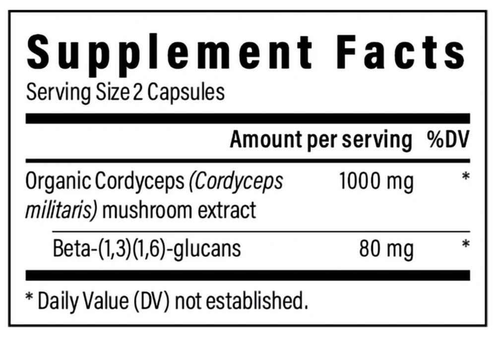Cordyceps Mushroom Extract Capsules - Image 3