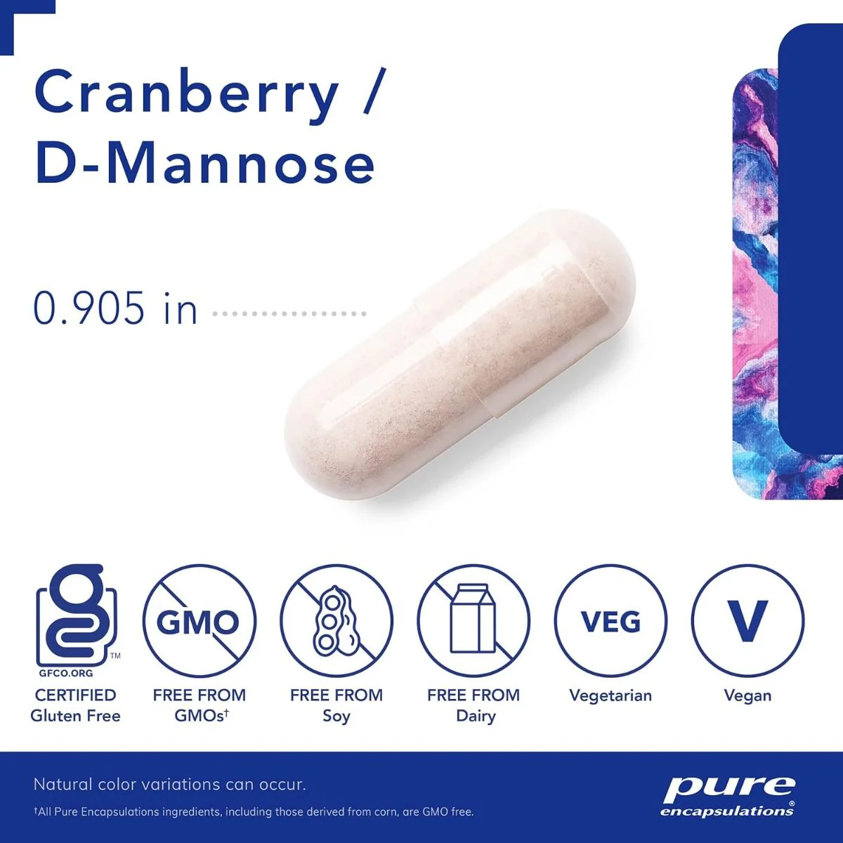 Cranberry/D-Mannose 90Veggie Caps - Image 3