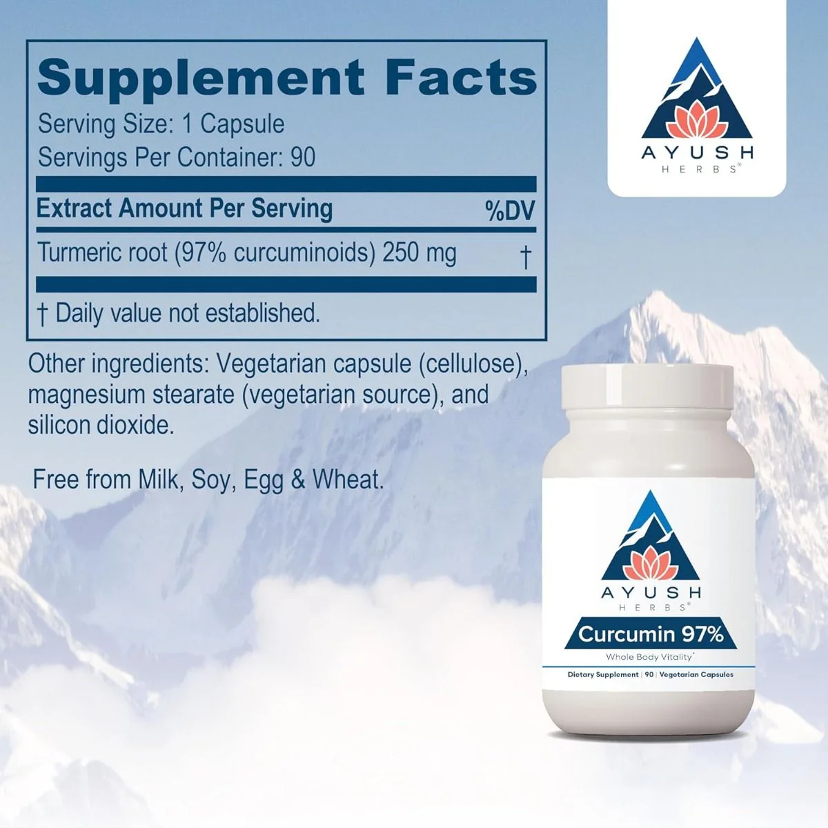Curcumin 97% 90Veggie Caps - Image 5