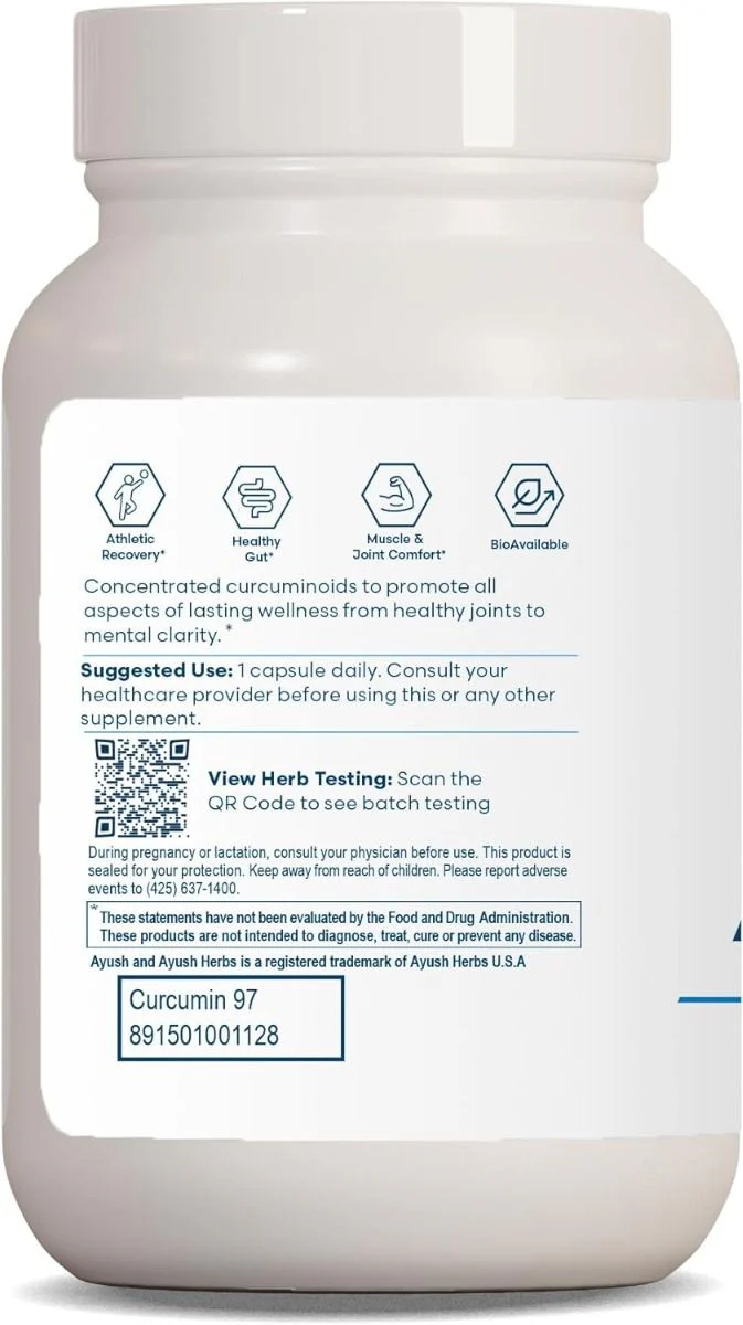 Curcumin 97% 90Veggie Caps - Image 8