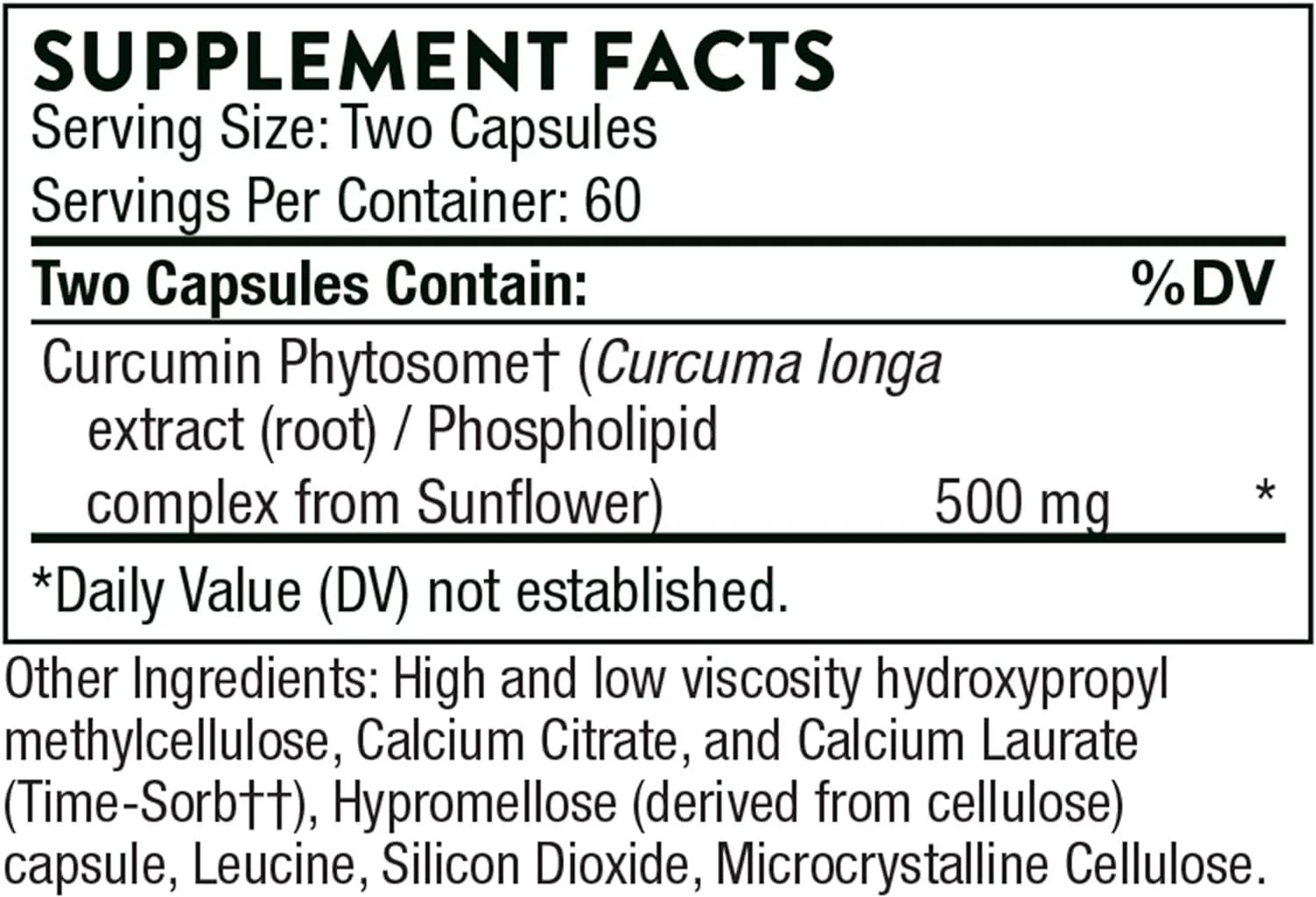 Curcumin Phytosome-Sust. Meriva FKA Meriva-Sf 500 Mg 120 Veggie Caps - Image 2