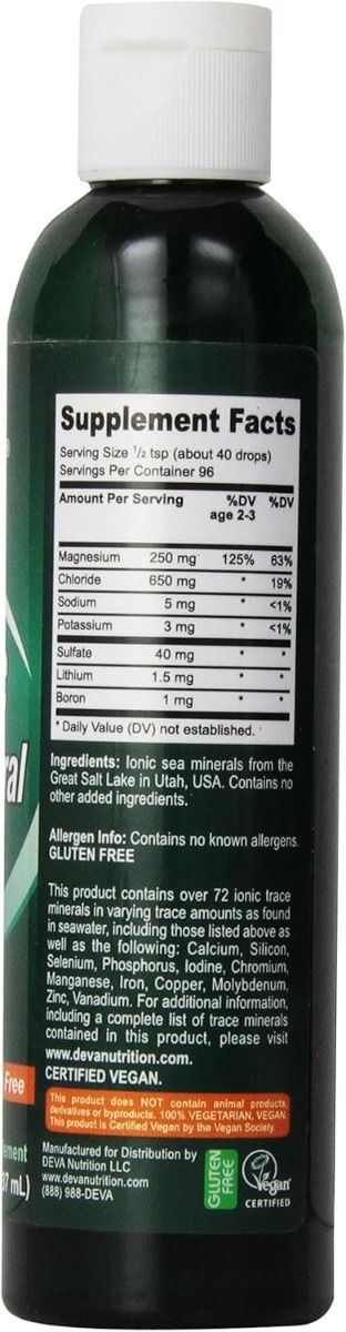 Deva Vegan Ionic Trace Mineral Drops 8 fl. oz. - Image 5