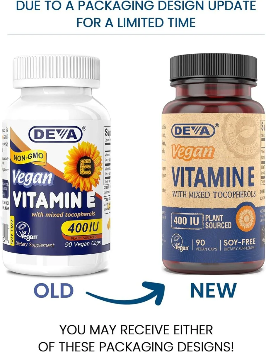 Deva Vegan Vitamin E with Mixed Tocopherols 400 IU - Image 4
