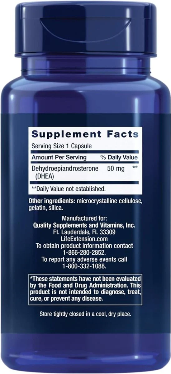 DHEA 50 MG 100 Capsules - Image 2