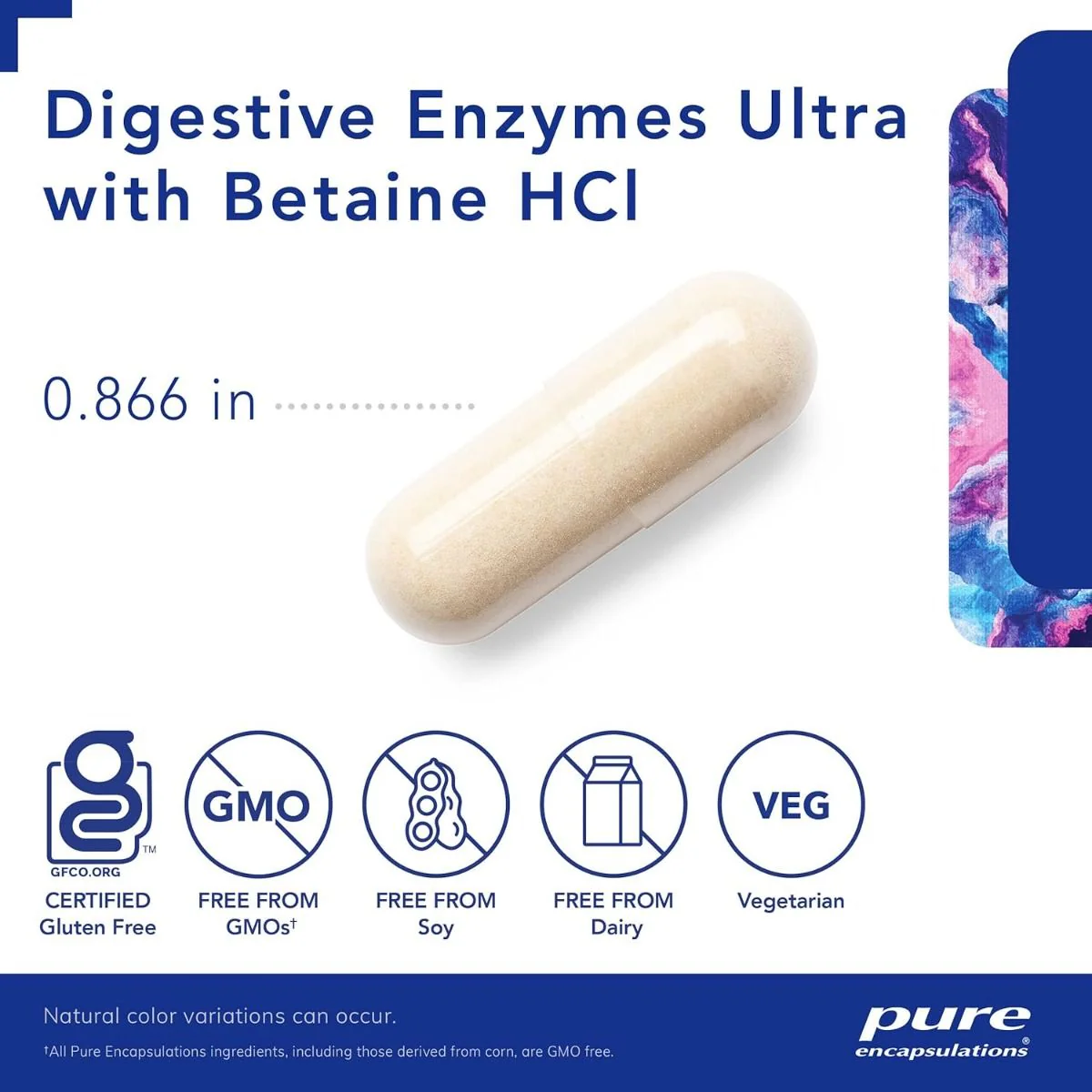 Digestive Enzymes Ultra W/Betaine HCl 180 Veggie Caps - Image 3