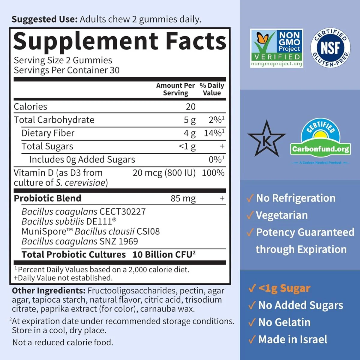 Dr. Formulated Probiotics 10 Billion 60 Gummies Orange - Image 6
