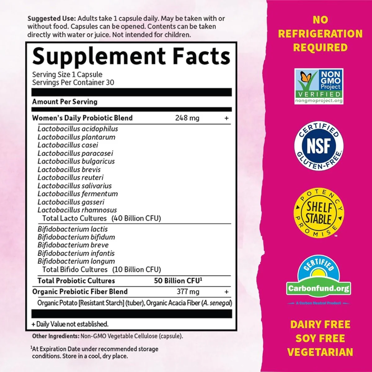 Dr. Formulated Probiotics Once Daily Women's 30 Capsules - Image 4