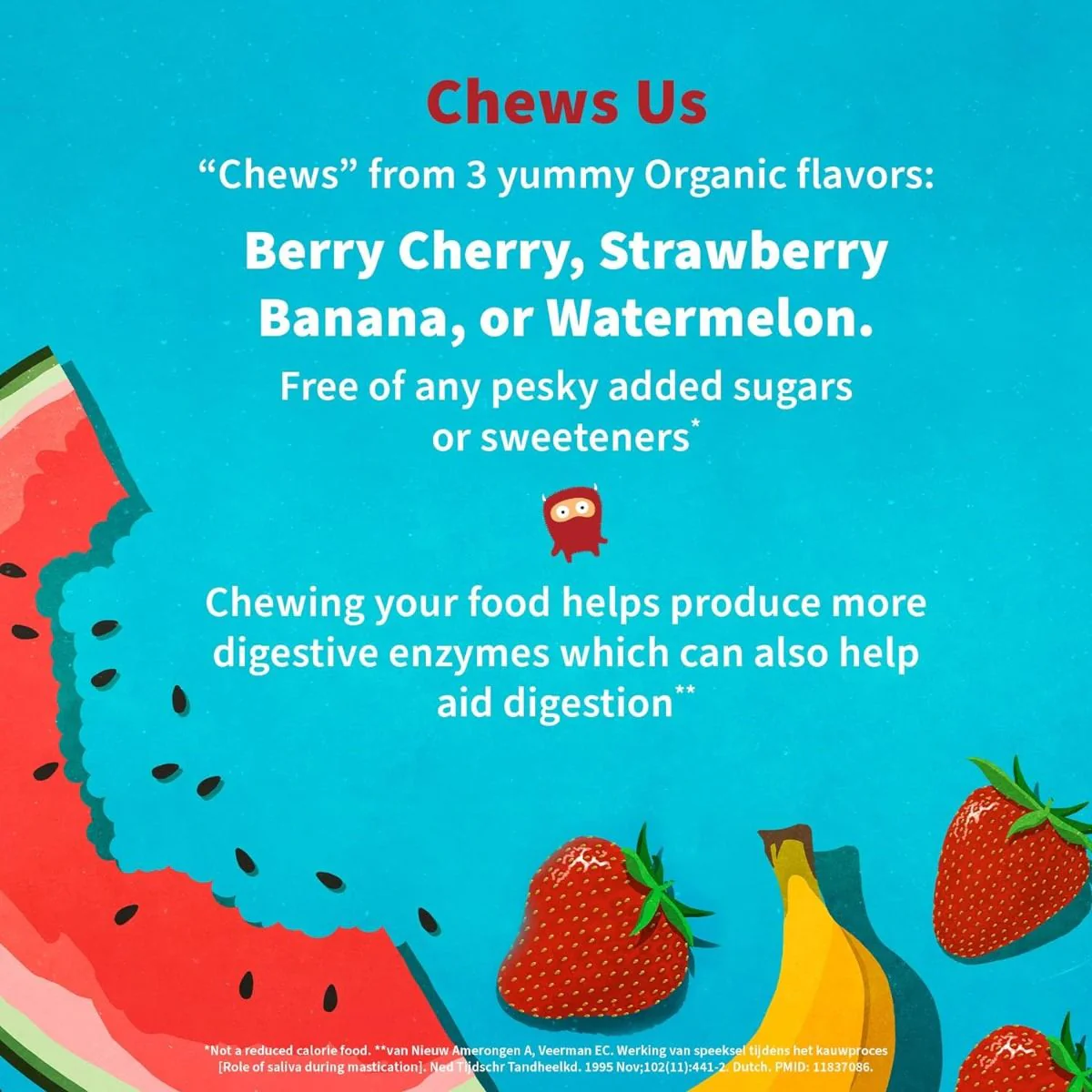 Dr. Formulated Probiotics Organic Kids Chewables Shelf Stable 5 Billion 30 Chewables Watermelon - Image 2