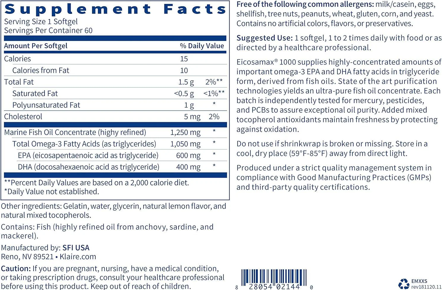 Eicosamax 1000 MG 60 Softgels - Image 5