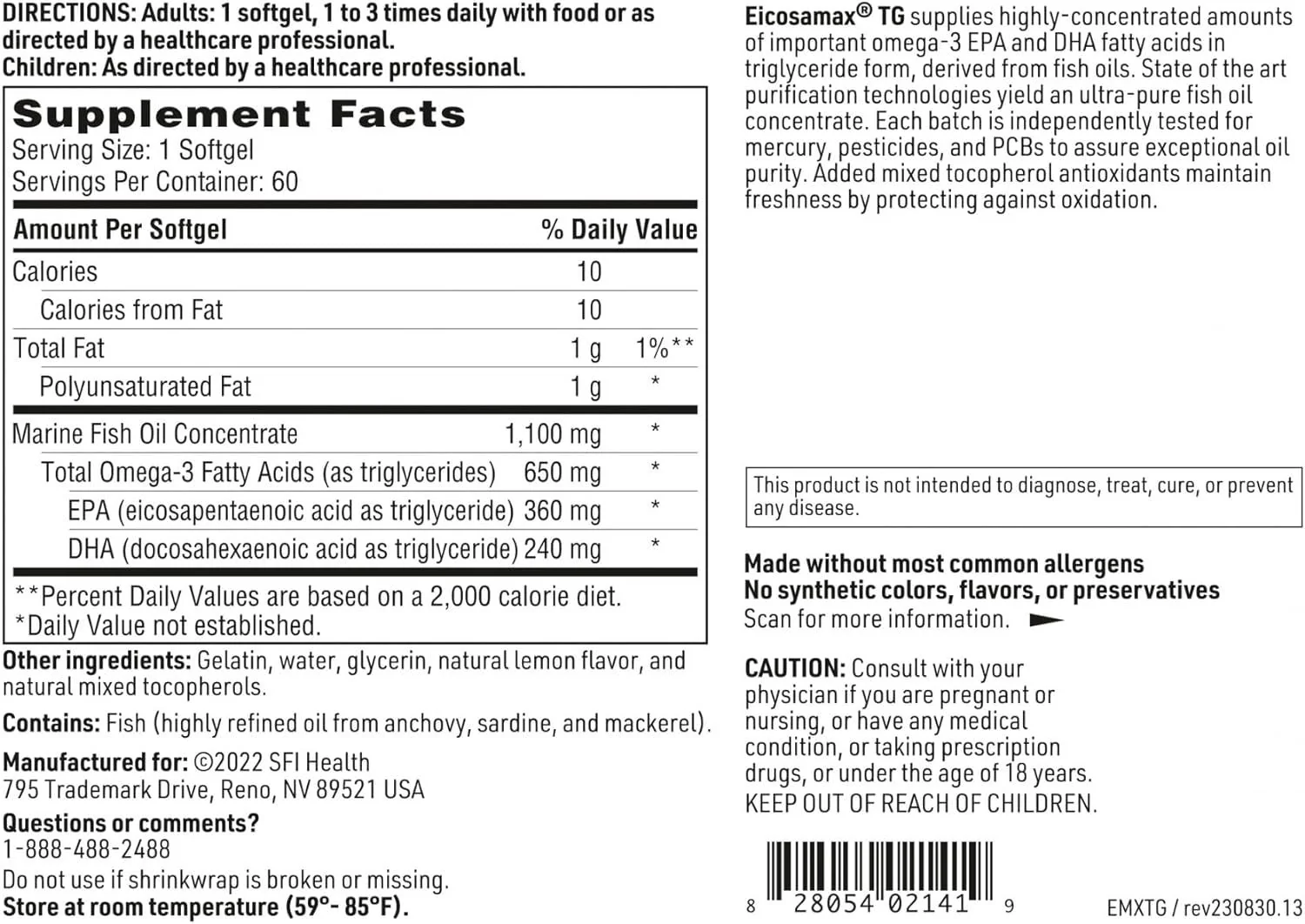 Eicosamax TG 60 Softgels - Image 4