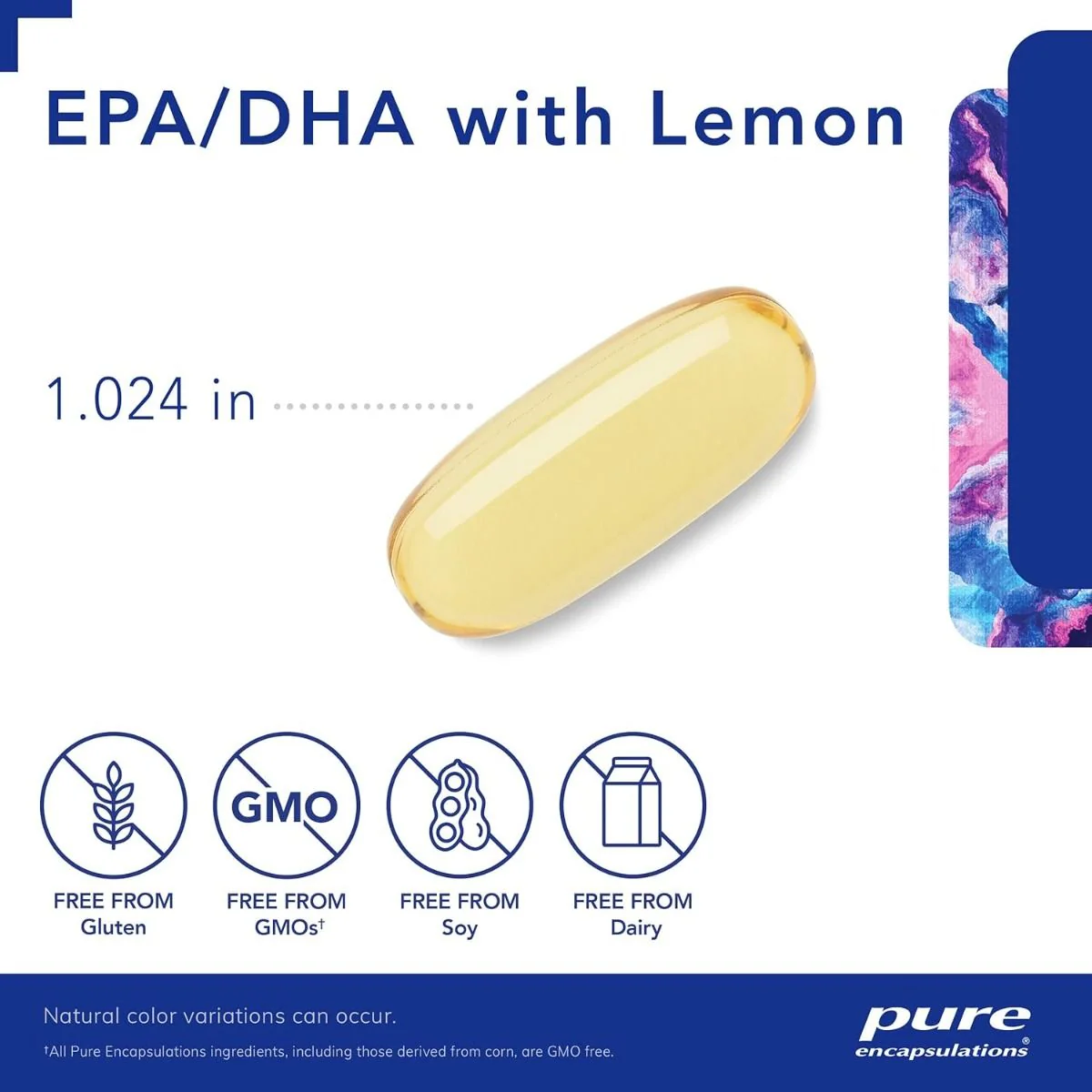 EPA/DHA With Lemon 120 Softgels Natural Lemon - Image 3