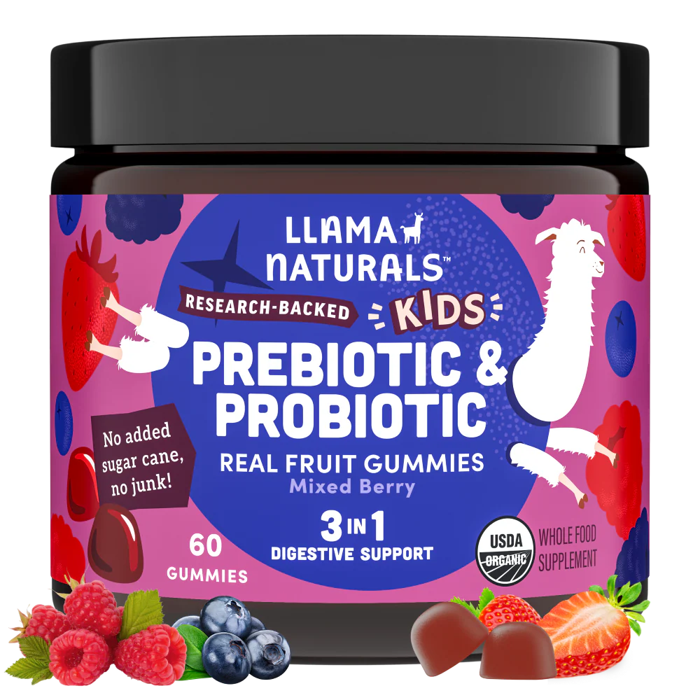 Family Gut Support Bundle – Kids + Adult Pre & Probiotic Gummies – Mixed Berry - Image 2
