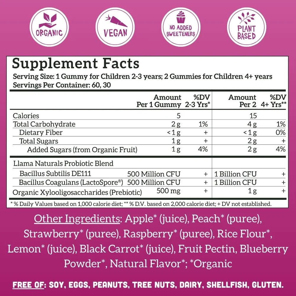 Family Gut Support Bundle – Kids + Adult Pre & Probiotic Gummies – Mixed Berry - Image 3