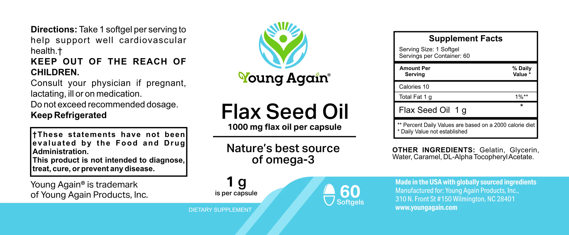Flax Oil - Source of Omega-3 Fatty Acids - Image 2