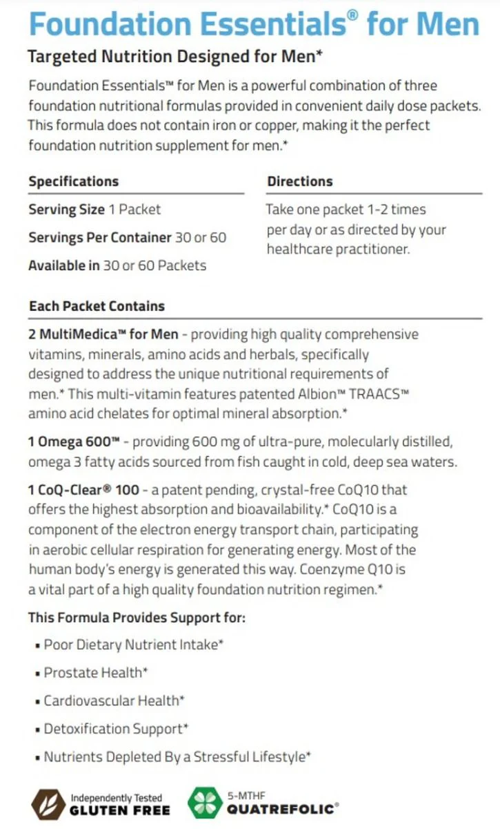 Foundation Essentials for Men 60 Packet(s) - Image 2