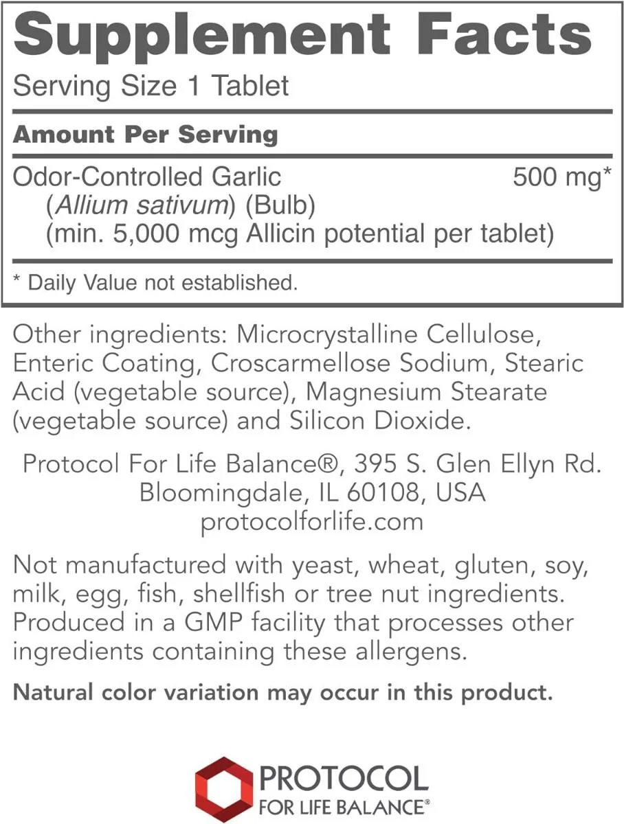 Garlic 5000 90 Veg Tablets - Image 2