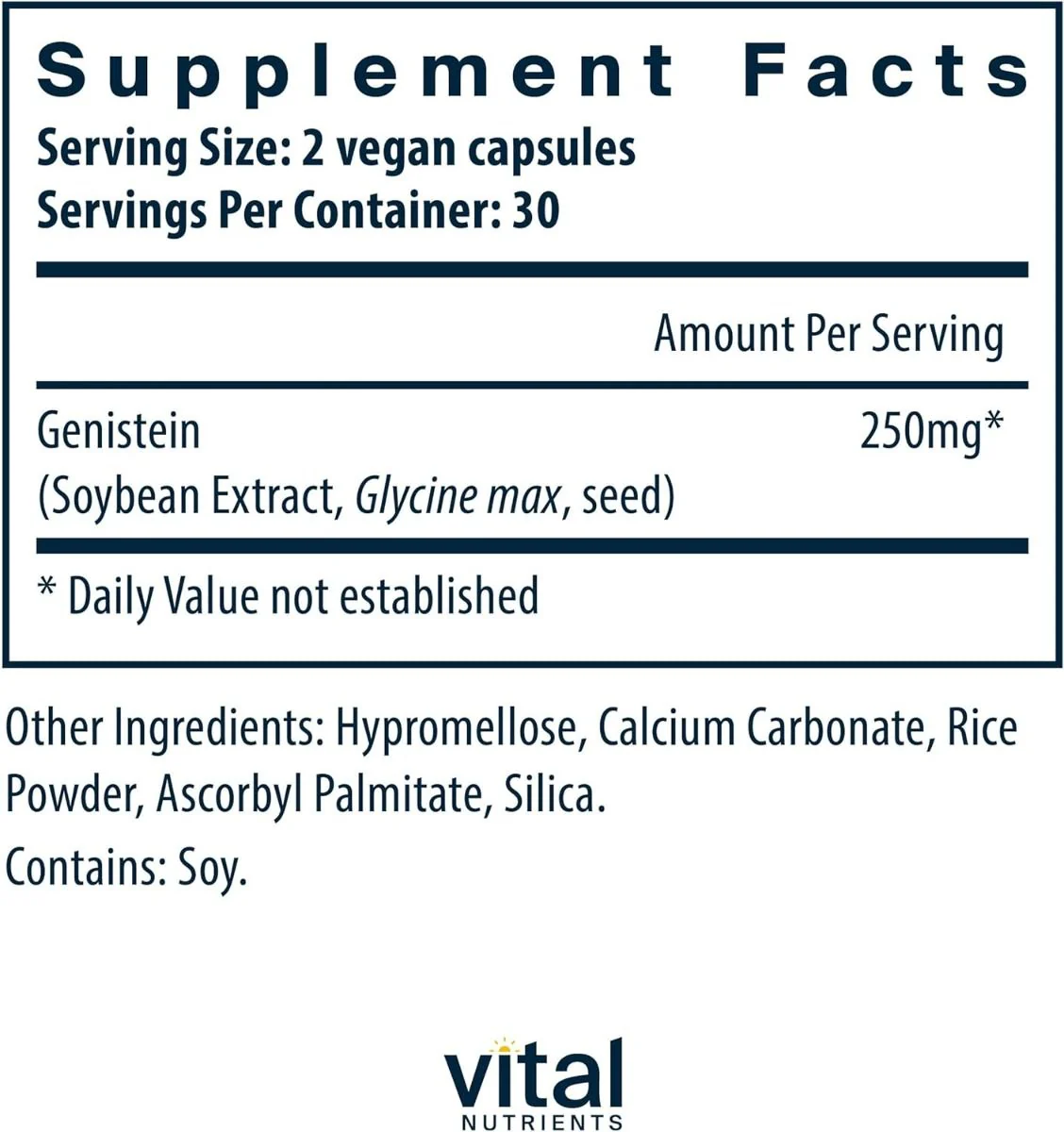 Genistein 125 MCG 60 Capsules - Image 2