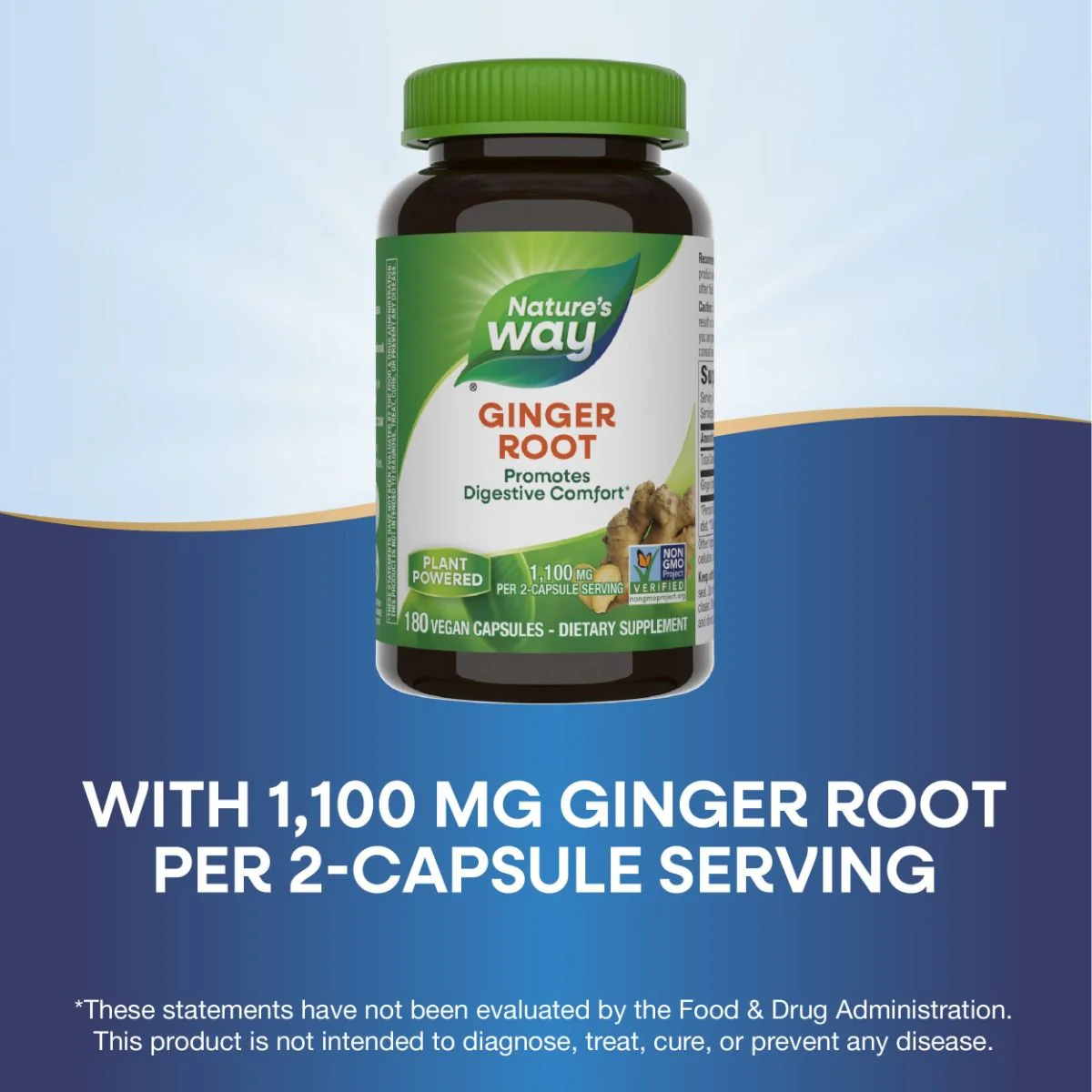 Ginger Root 550 MG 180Capsules - Image 3
