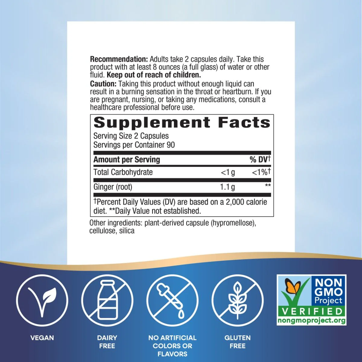 Ginger Root 550 MG 180Capsules - Image 6