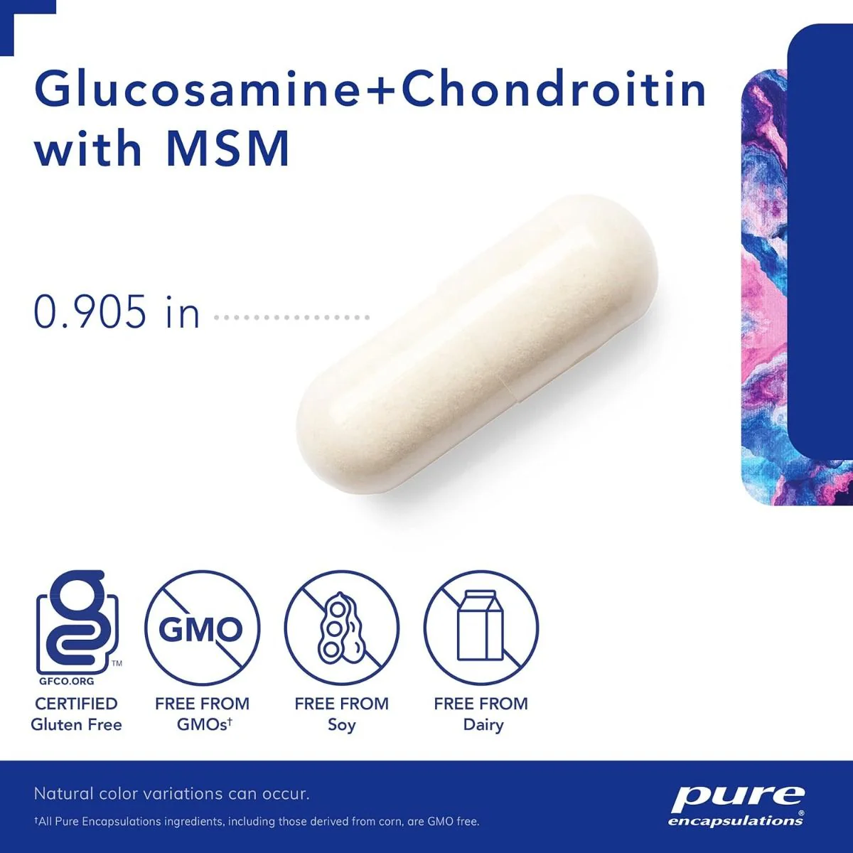 Glucosamine + Chondroitin with MSM 60 Veggie Caps - Image 3